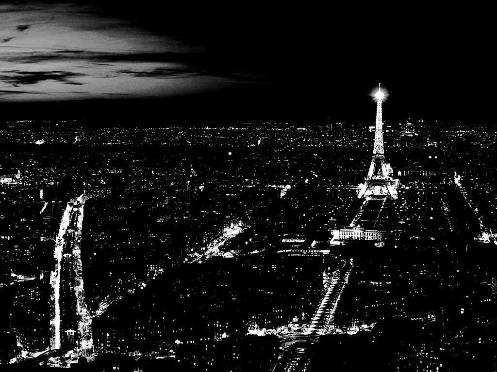 Ночной париж обои