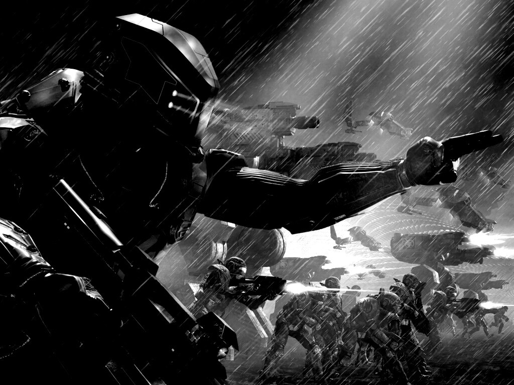 Бой под дождем обои