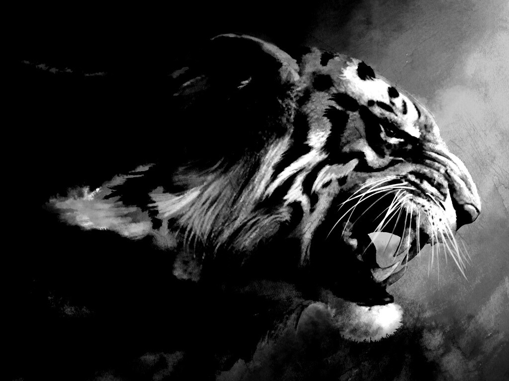 Картина с тигром обои