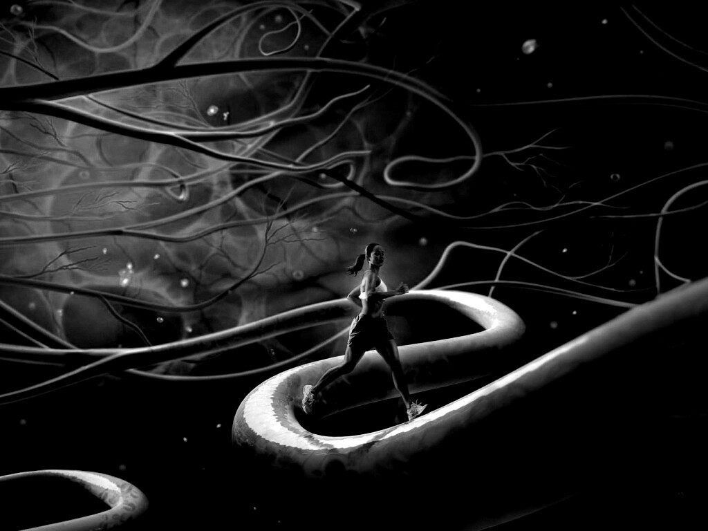 Бег крови обои