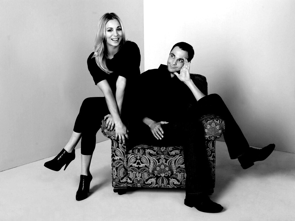 Пенни и Шелдон обои