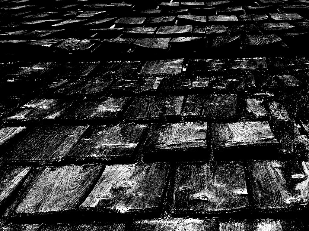 Деревянная крыша обои