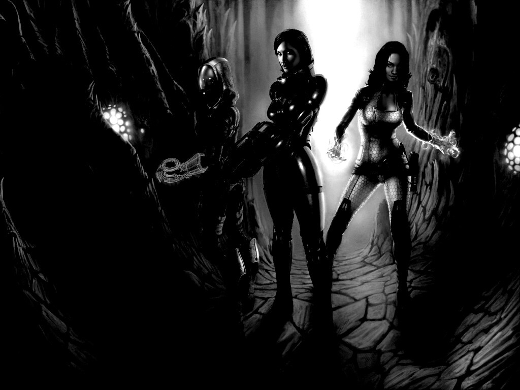 Девушки mass effect обои