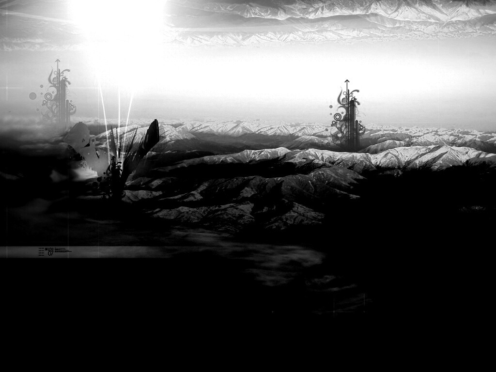 Горная абстракция обои