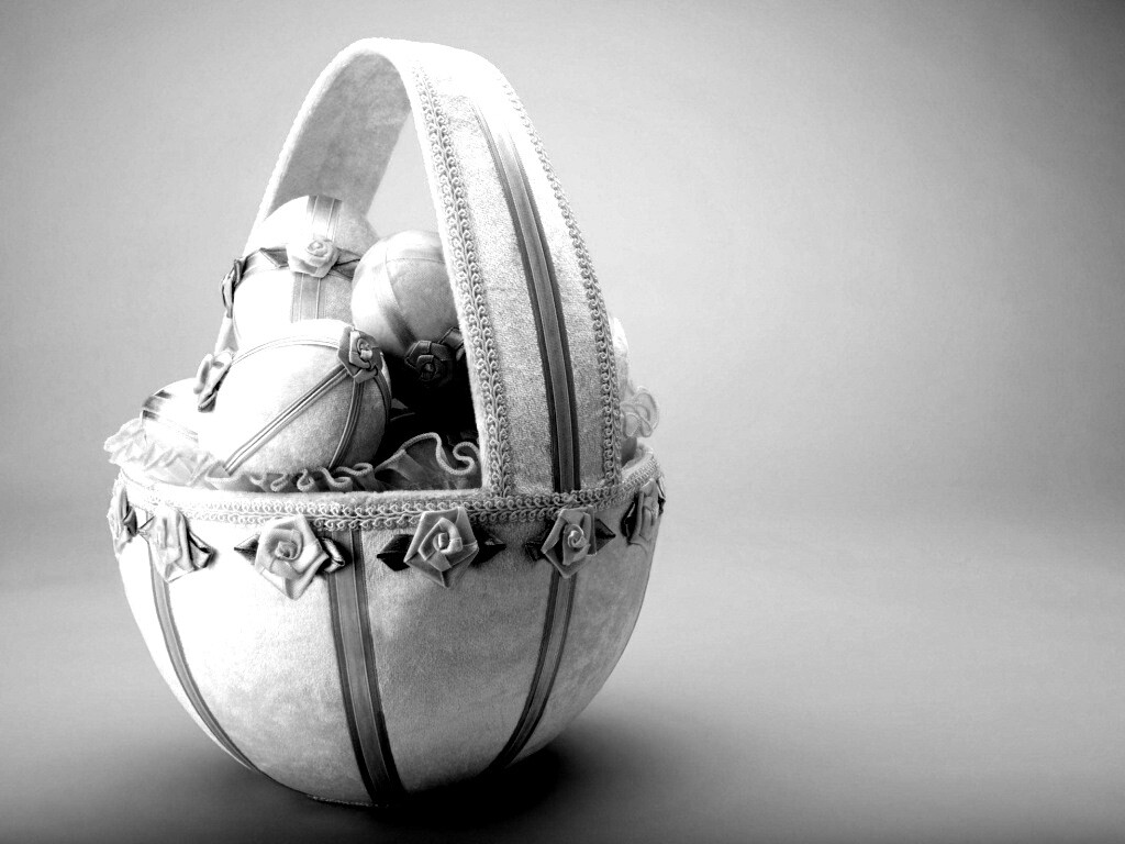 Пасхальная корзиночка обои