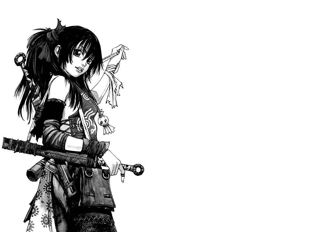 Девушка с мечом из Dangu обои