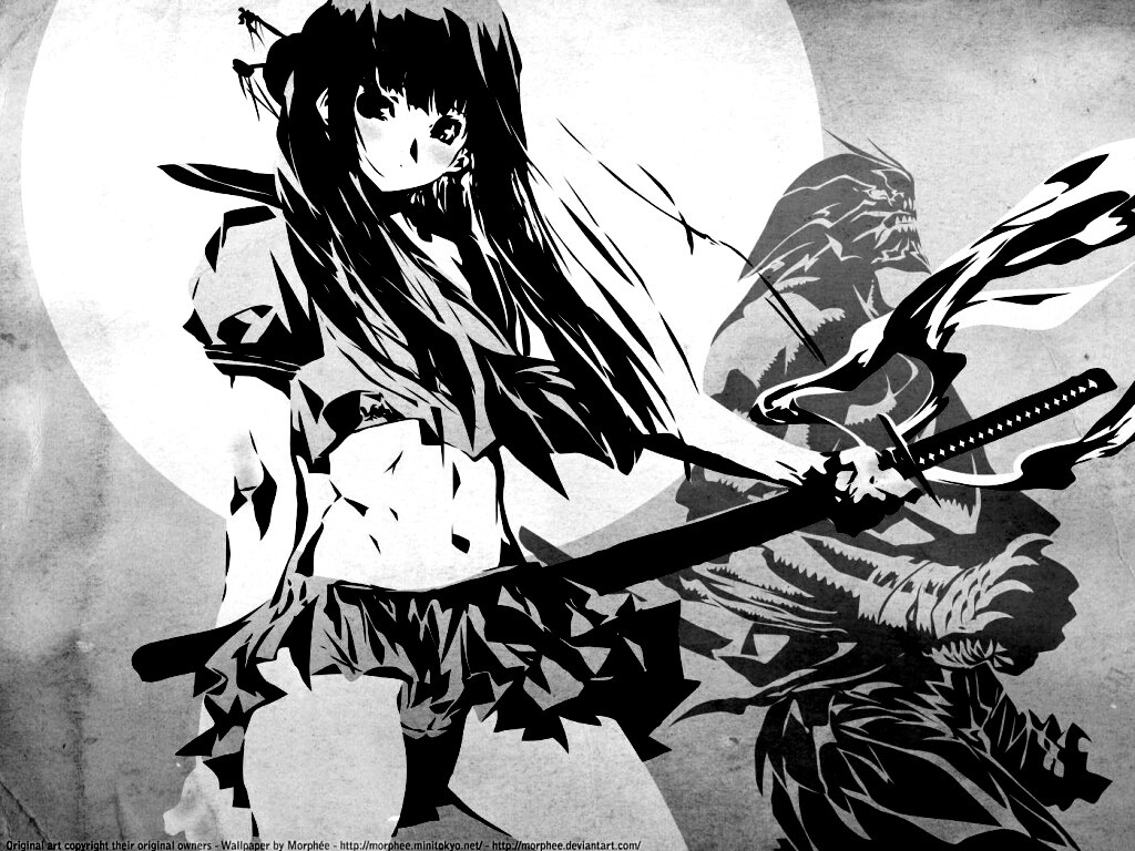 Девушка с мечом обои