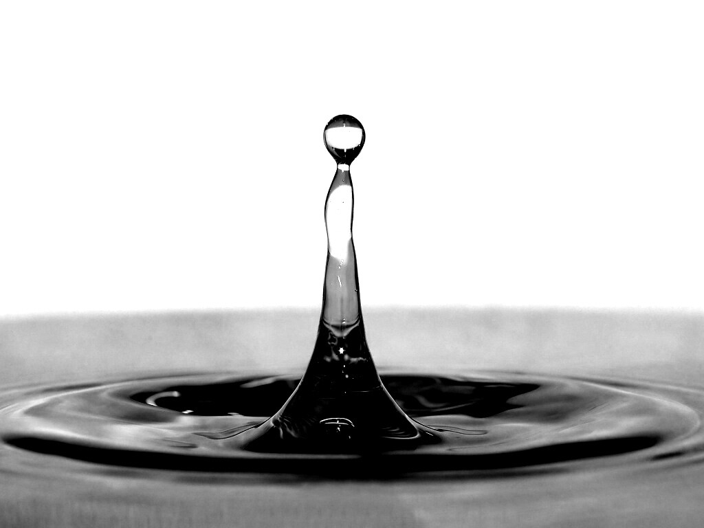 Падение капли обои