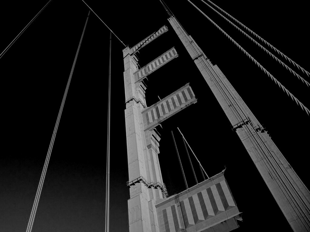 Опора моста Золотые Ворота обои