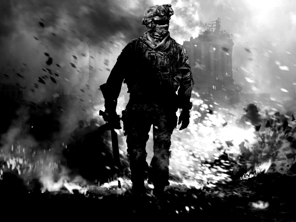Солдат из modern warfare 2 обои