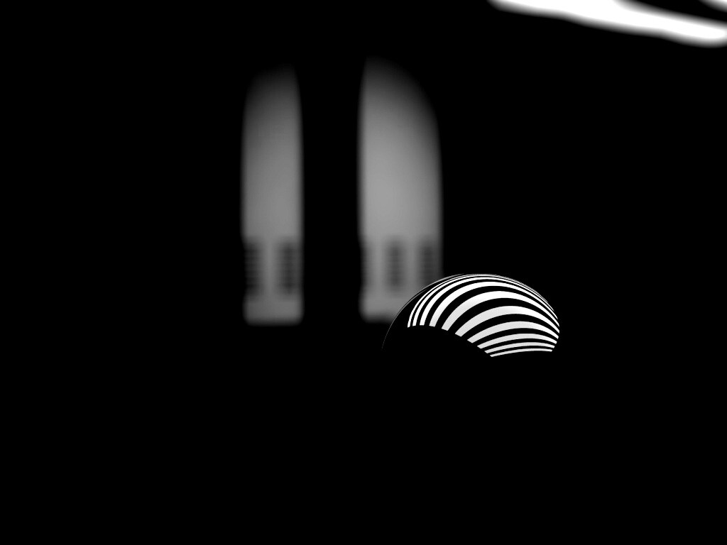 Трехмерный блестящий металлический шарик обои