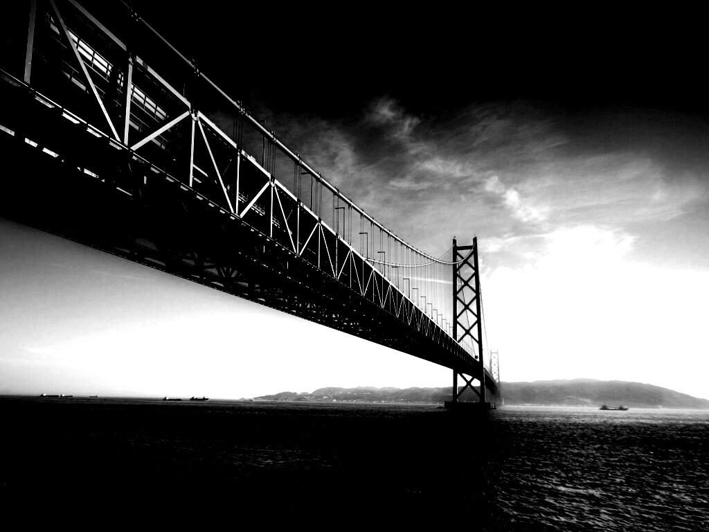 Мост Akashi Kaikyo в Японии обои