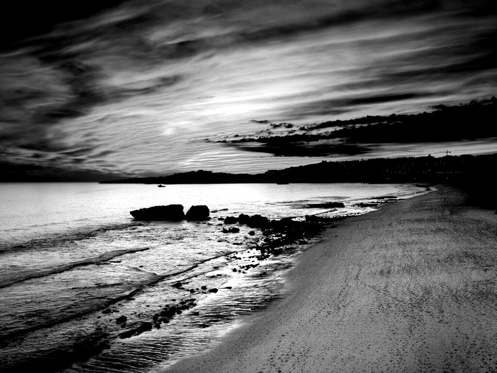 Бесподобный закат на море обои