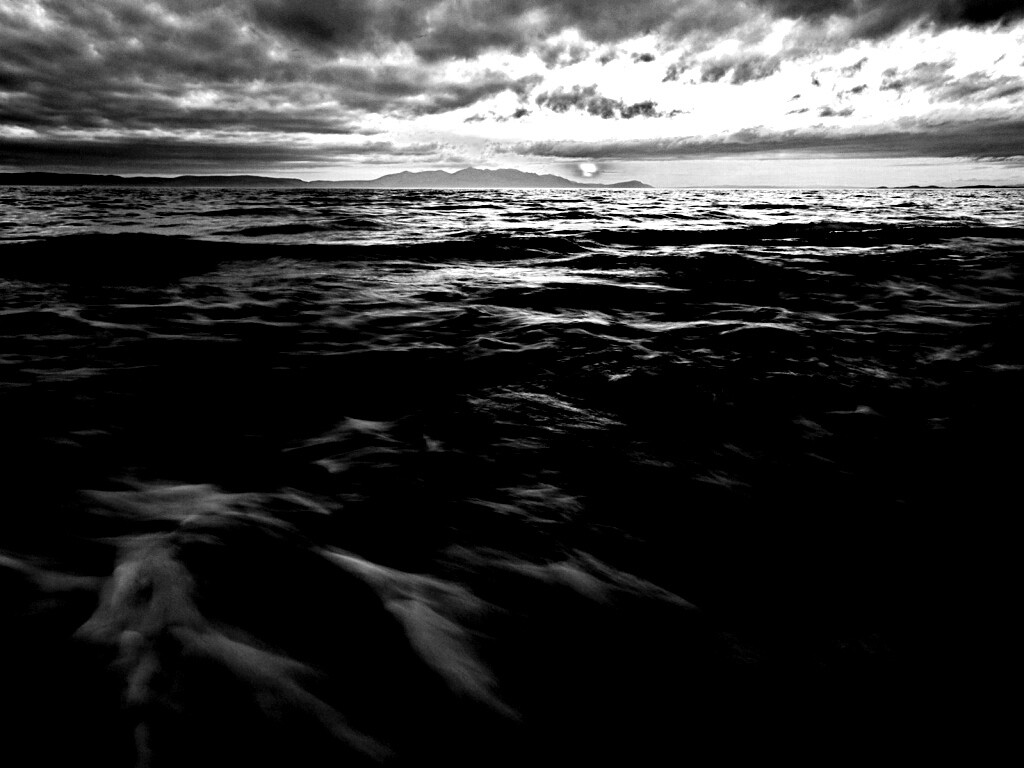 Красивый горизонт на море обои