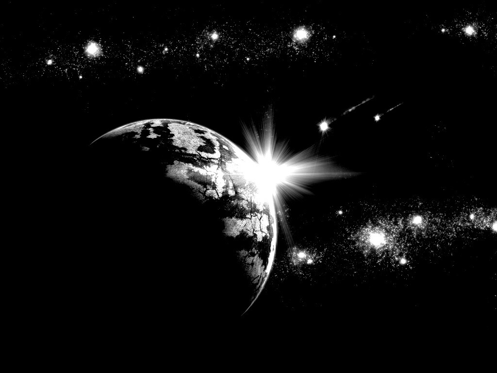 Кометы пролетают вблизи планеты обои