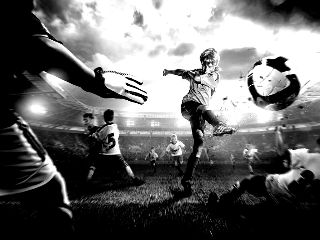 Игра в футбол обои