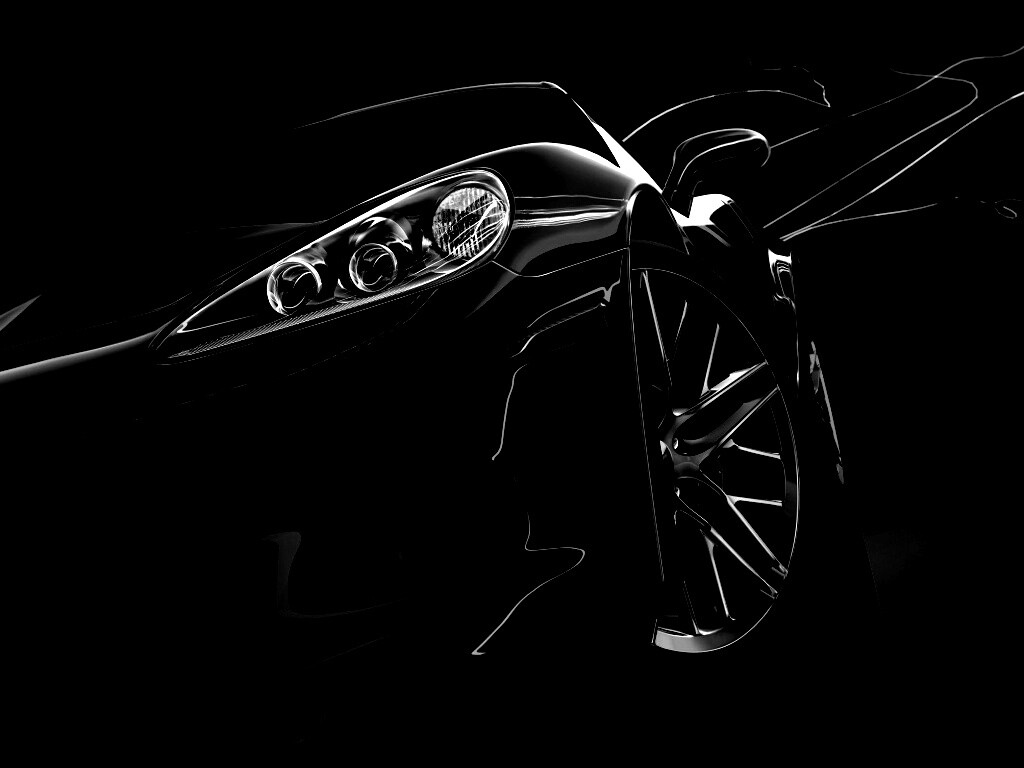 Чёрное авто обои