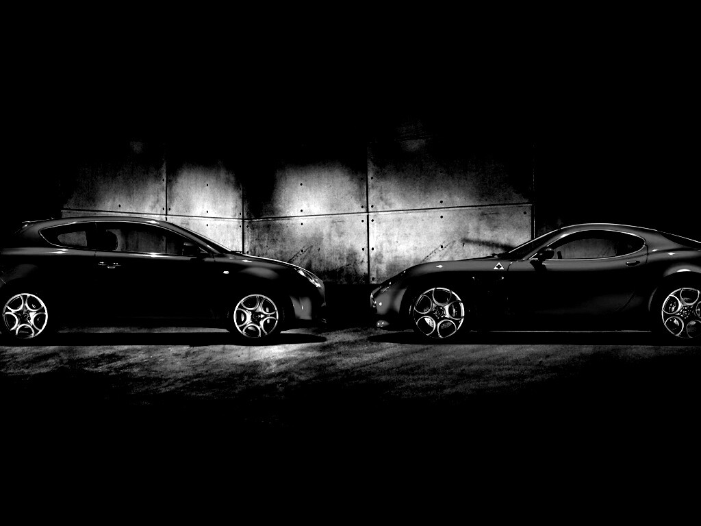 Два альфа ромео с разными кузовами обои