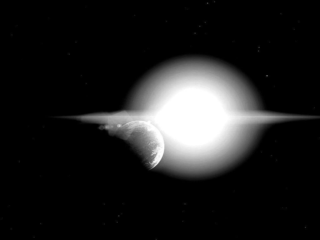 Планета на фоне звезды обои