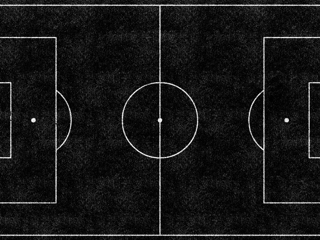 Вид на футбольное поле обои