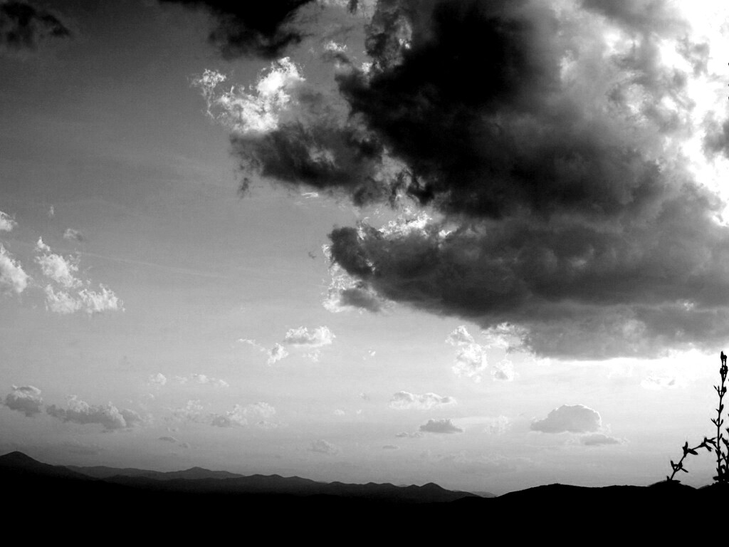 Горный закат обои