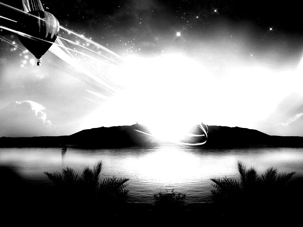 Радужный воздушный шар обои