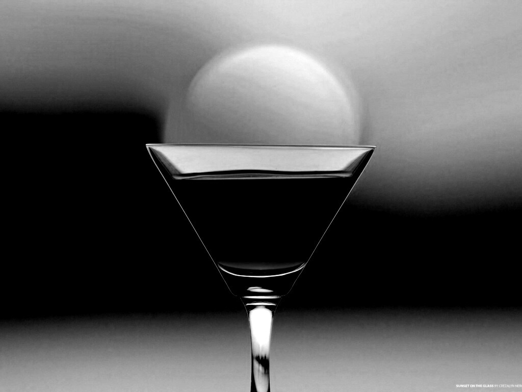 Солнце в бокале обои