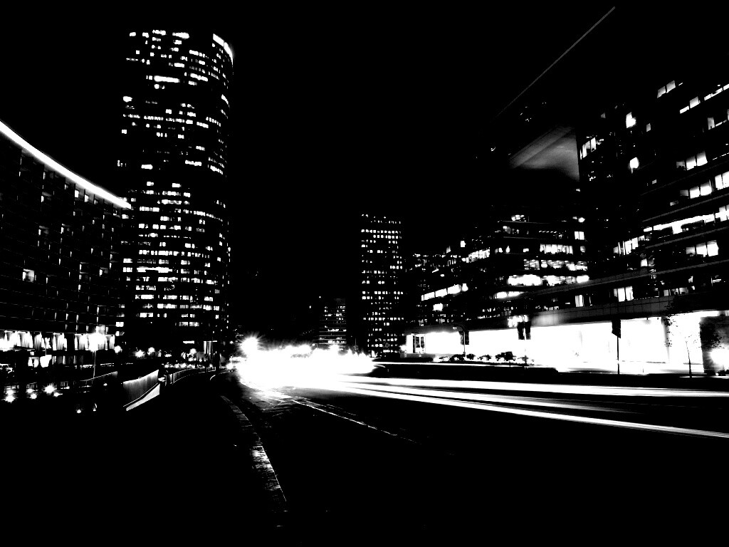 Ночные огни мегаполиса обои