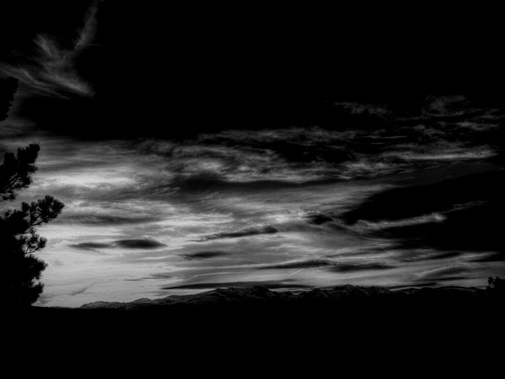 Горный закат обои