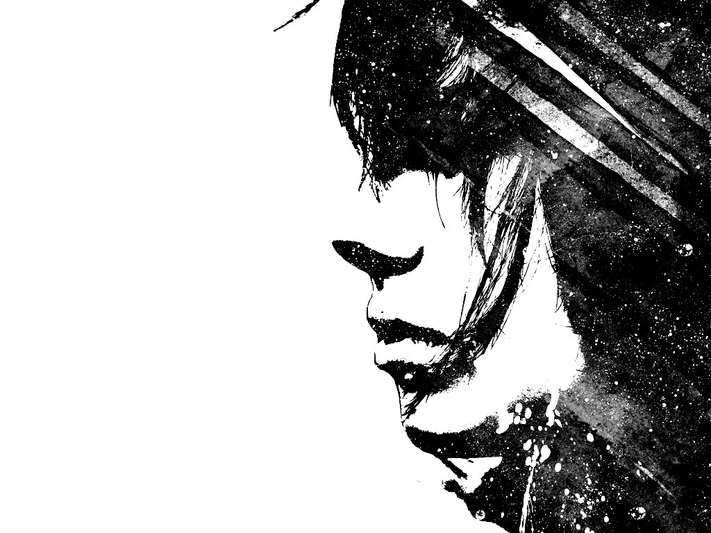 Стильные черно-белые обои обои