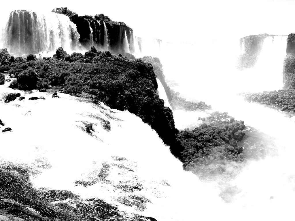 Край водопадов обои