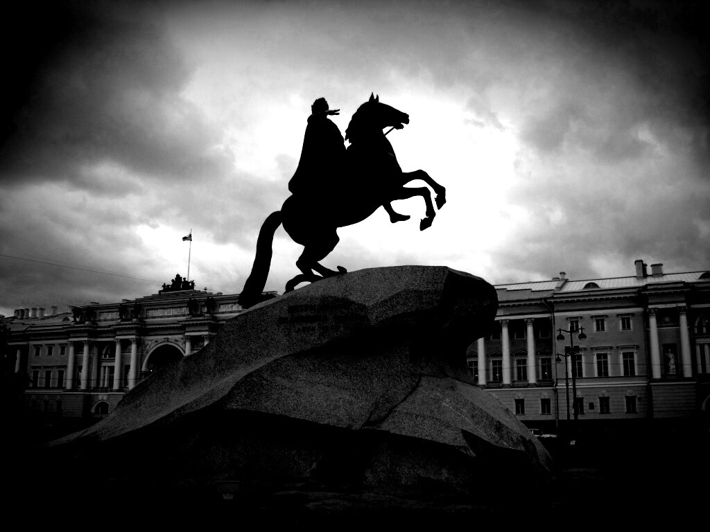 Медный Всадник в Питере обои
