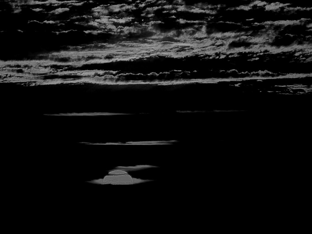 Закат в море обои