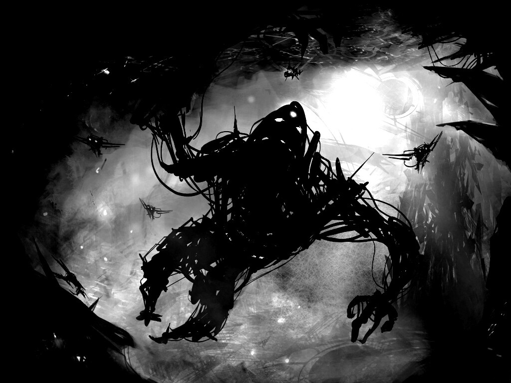 Подзёмный темный монстр обои