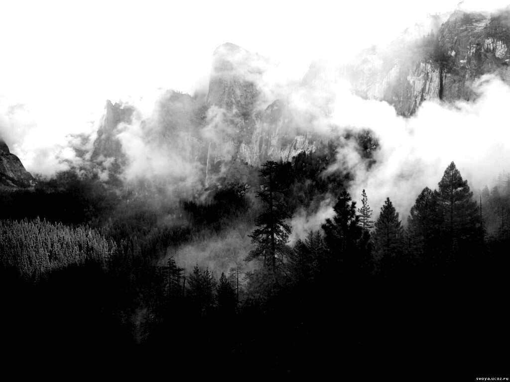 Туман в горах обои