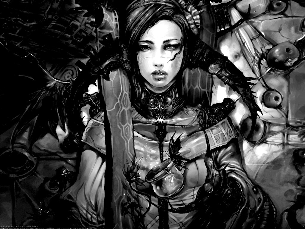 Странная девушка обои