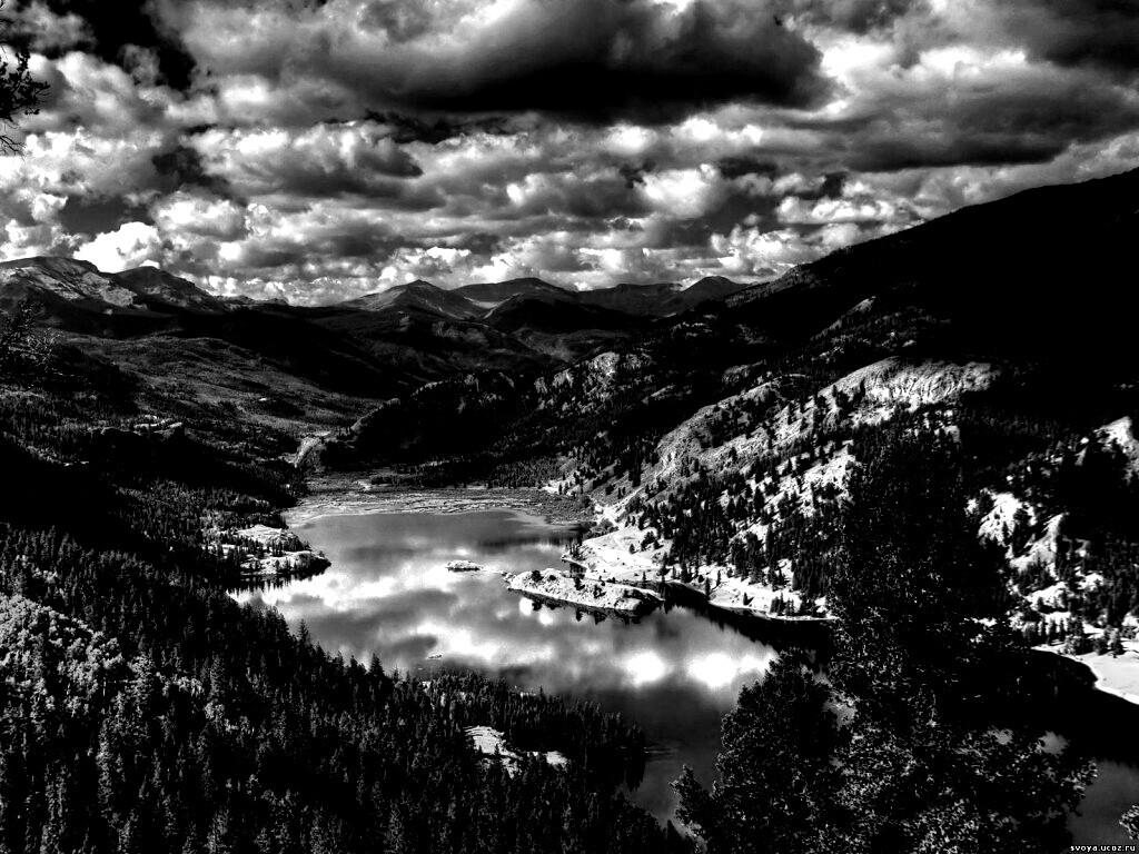 Горное озеро обои