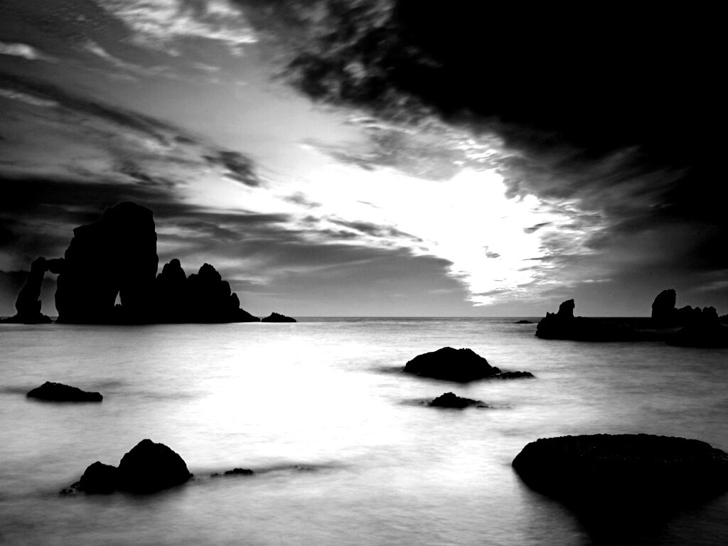 Закат на море обои