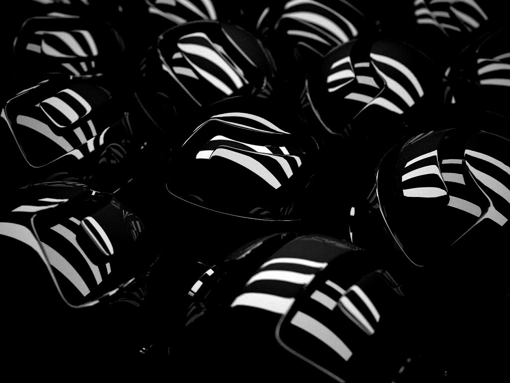 Красные объемные шарики обои