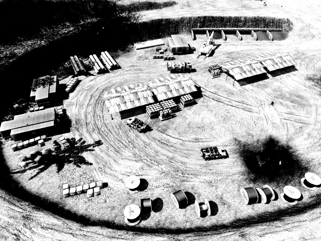 Вид на карьер из Crysis обои