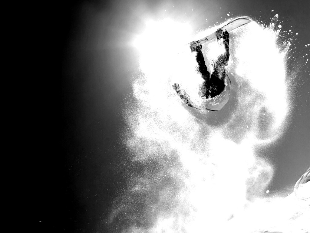 Прыжок на сноуборде обои