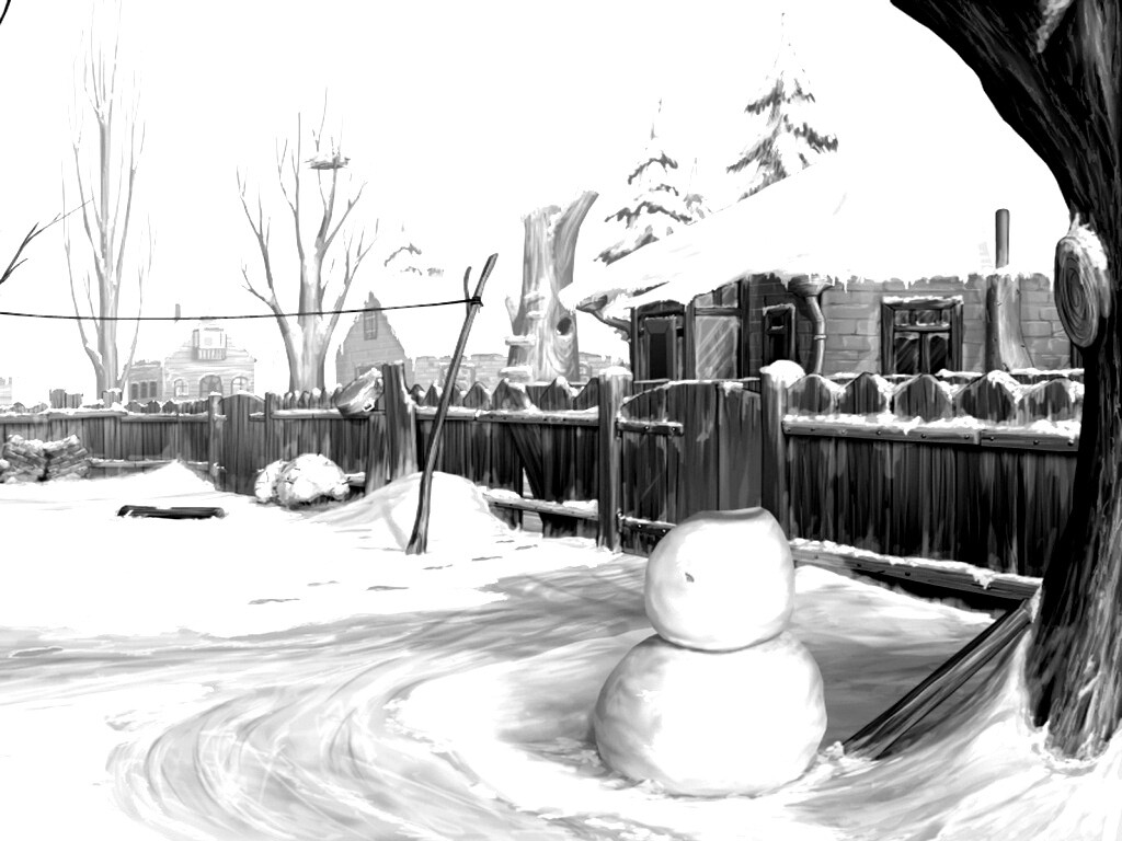 Снеговик обои