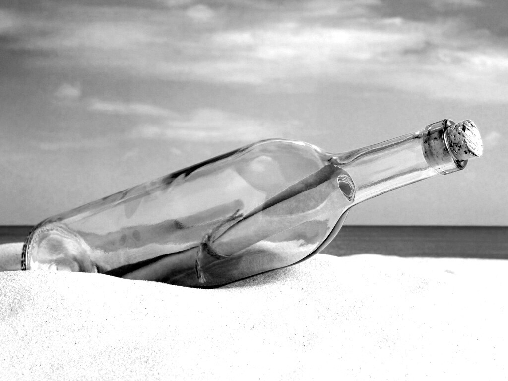 Послание в бутылке обои