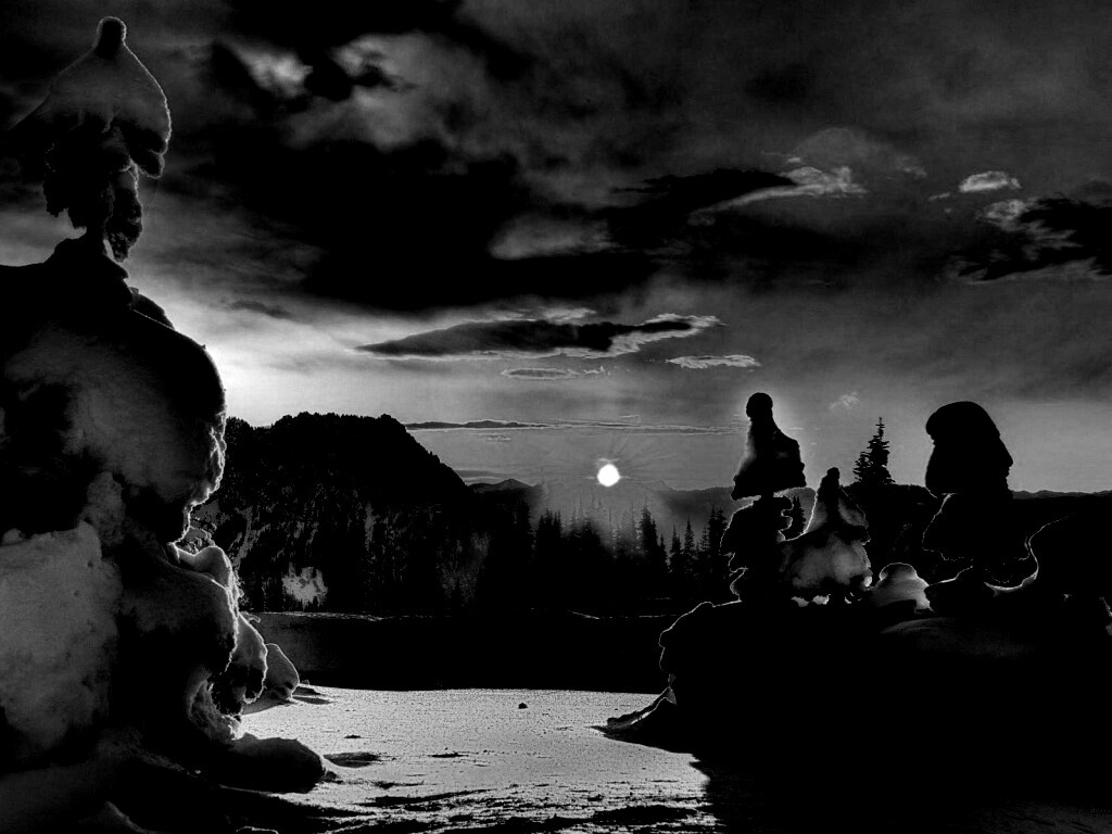 Зимнее солнце обои