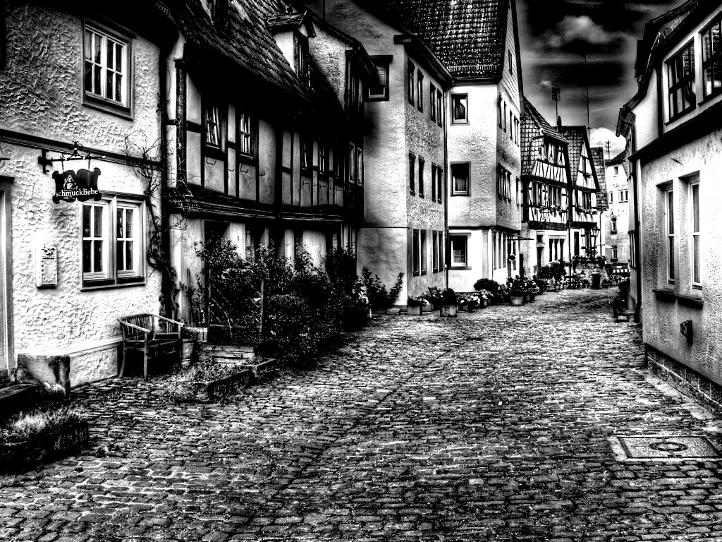 Старый городок обои