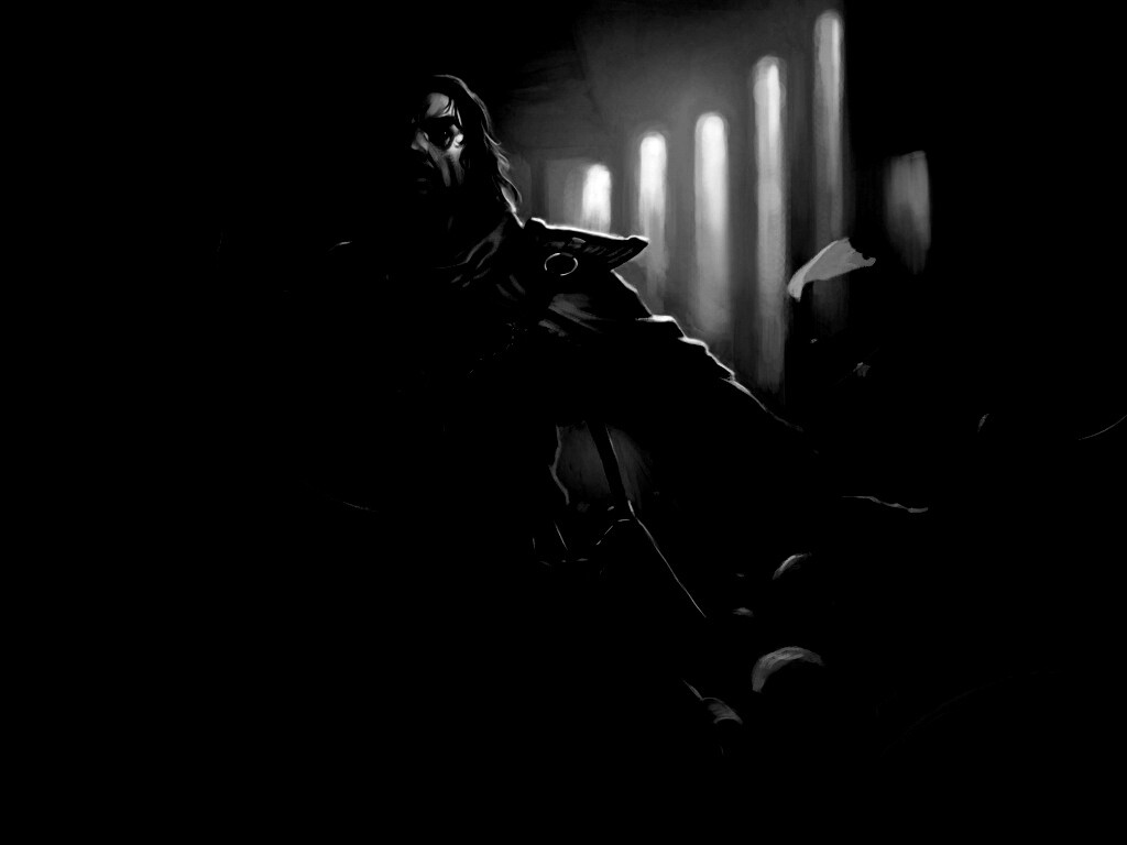 Маг в библиотеке обои