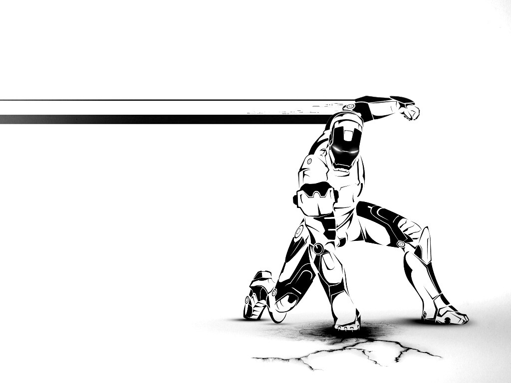 Векторный Железный Человек обои