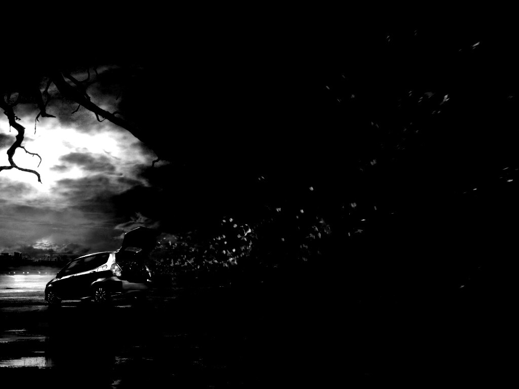 Темное авто обои