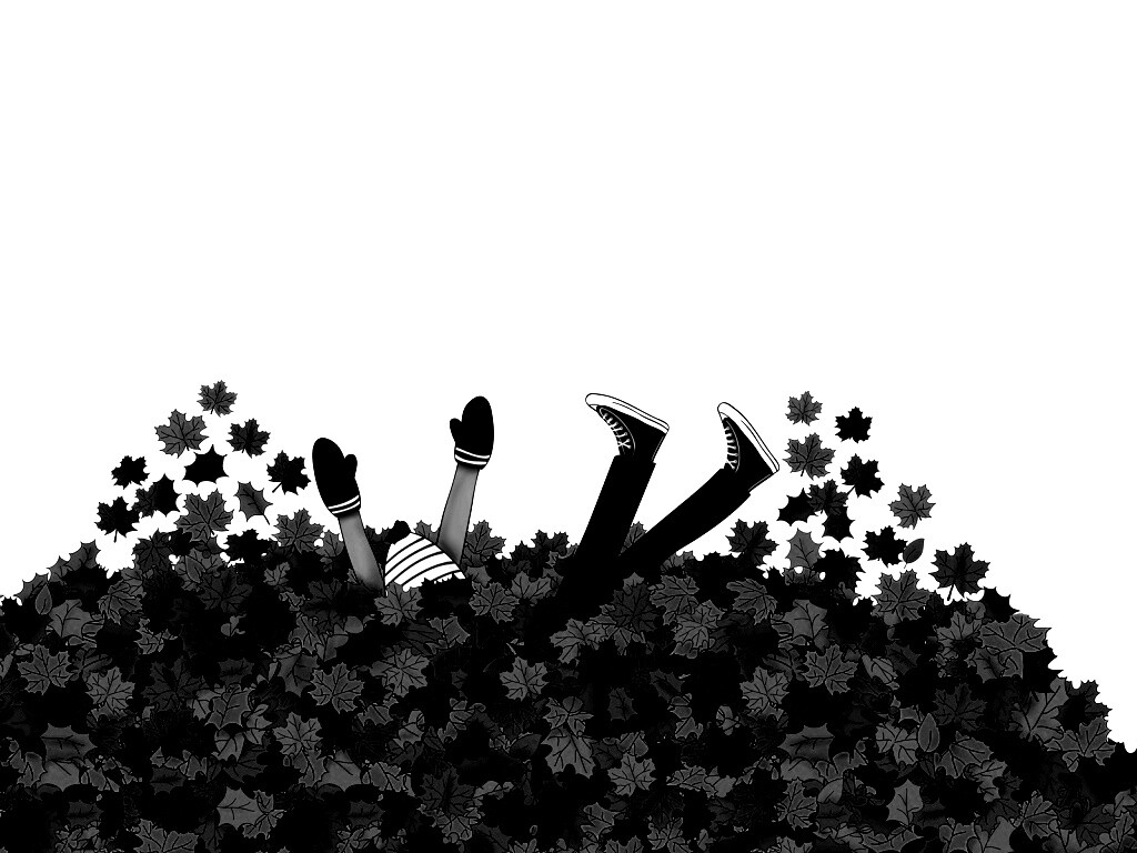 Опавшие листья обои