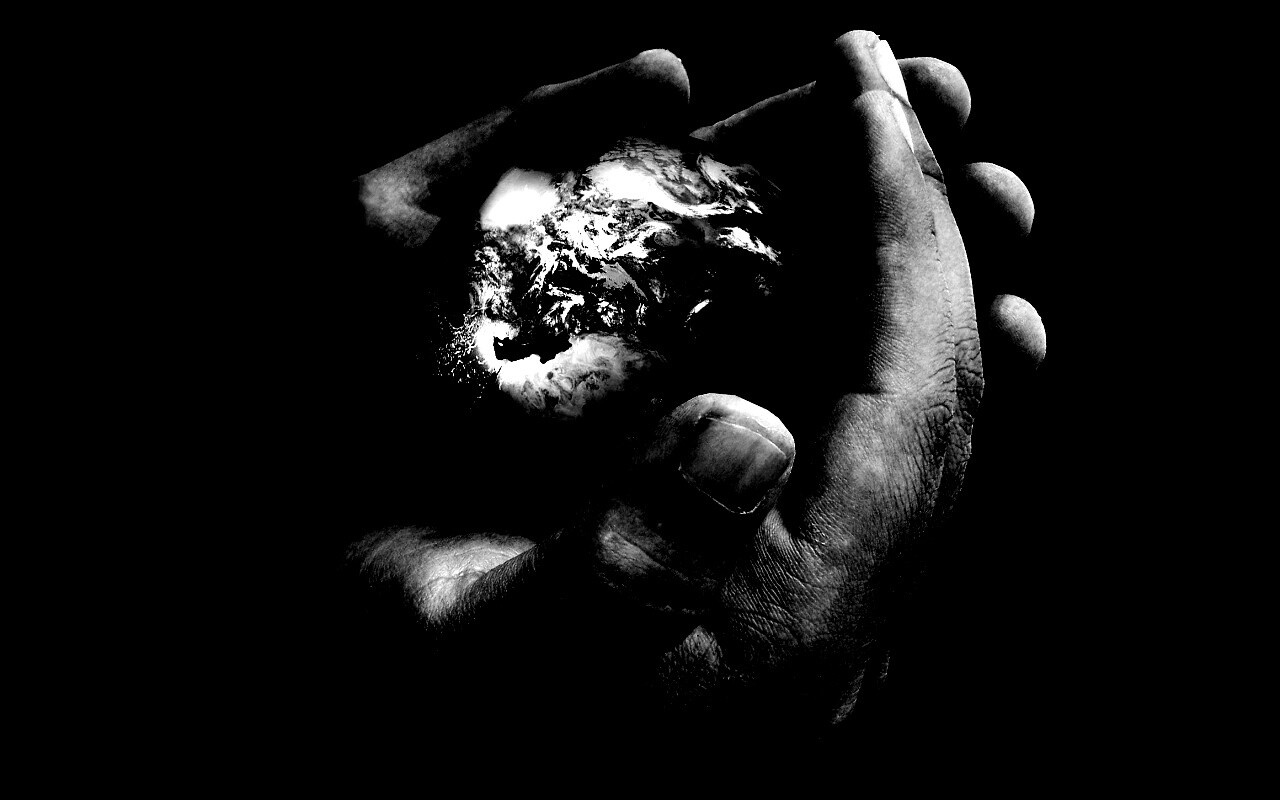 Мир в руках обои